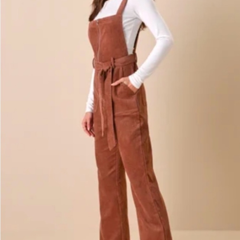 Brown Corduroy Overalls